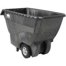 Rubbermaid Commercial Structural Foam Standard Tilt Truck 1000 lb Capacity - Structofoam - 30.20" Width x 64.50" Depth x 38" Height - Black - 1 Each