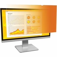 3M Gold Privacy Filter Gold, Glossy For 23" Widescreen LCD Monitor - 16:9 - Scratch Resistant, Dust Resistant - 1 Each