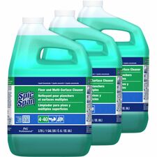 Spic and Span Floor and Multi-Surface Cleaner Concentrate - 128 fl oz (4 quart) - Non-corrosive, Slip Resistant - Green - 3 / Carton