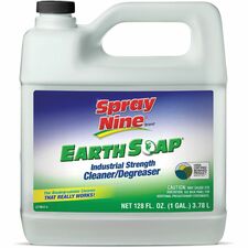Spray Nine Earth Soap Cleaner/Degreaser For Multipurpose - Concentrate - 128 fl oz (4 quart) - Recommended For: Grease Remover, Dirt Remover, Oil Remover, Adhesive Remover, Stain Remover, Smoke Film Remover - Solvent-free, Phosphate-free, Chemical-free, B
