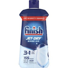 Finish Large Jet-Dry Rinse Aid 16 fl oz (0.5 quart) - Original Scent - Blue - 6 / Carton