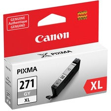 Canon CLI-271 Original High Yield Inkjet Ink Cartridge - Gray - 1 Each Inkjet - High Yield - Gray - 1 Each