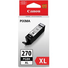 Canon PGI-270XL Original Inkjet Ink Cartridge - Pigment Black - 1 Each Inkjet - Pigment Black - 1 Each