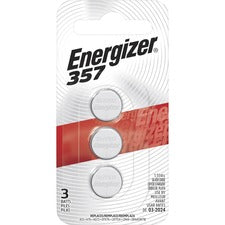 Energizer 357/303 Silver Oxide Button Battery 3-Packs For Multipurpose - 1.5 V DC - 3/Pack - 120 / Carton