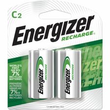 Energizer Recharge Universal Rechargeable C Battery 2-Packs For Multipurpose - Battery Rechargeable - C - 2/Pack - 24 / Carton
