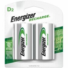 Energizer Recharge Universal Rechargeable D Battery 2-Packs For Multipurpose - Battery Rechargeable - D - 2500 mAh - 2/Pack - 24 / Carton