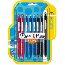 Paper Mate Inkjoy 300 RT Ballpoint Pen 1 mm Medium Pen Point - Retractable - Assorted Ink - Assorted Barrel - 8 / Pack