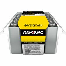 Rayovac 9-Volt Ultra-Pro Alkaline Battery, 12-Packs For Multipurpose - 9V - 9 V DC - 12/Pack - 12 / Carton