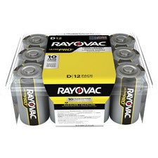 Rayovac Ultra Pro Alkaline D Battery 12-Packs For Multipurpose - D - 1.5 V DC - 12/Pack - 8 / Carton