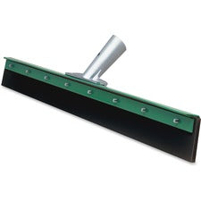 Unger AquaDozer Straight 24" Floor Squeegee 24" EPDM Rubber Blade - Durable, Long Lasting, Heavy Duty, Sturdy - Green, Black - 6 / Carton