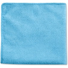 Rubbermaid Commercial Blue MF Cleaning Cloth 12" Length x 12" Width - Reusable, Bleach-safe, Launderable, Chemical Resistant, Durable - Blue - 24/Pack - 12 / Carton