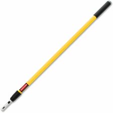 Rubbermaid Commercial Hygen Quick Connect Handle 72" Length - Yellow - Aluminum - 6 / Carton