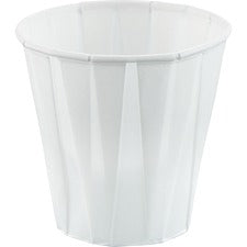 Solo 3.5 oz Treated Paper Souffle Portion Cups 3.50 fl oz - White - Paper - Medicine - 100/Pack - 50 / Carton