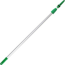 Unger OptiLoc 8' Telescopic Pole 96" Length - Green - Aluminum - 10 / Carton