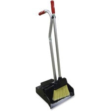 Unger Ergo Dustpan/Broom Combo Aluminum Handle - Black, Silver, Red - 6 / Carton