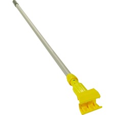 Rubbermaid Commercial Gripper 60" Vinyl/Aluminum Wet Mop Handle 60" Length - Yellow - Vinyl, Aluminum, Plastic - 12 / Carton
