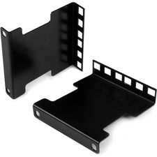 StarTech.com Mounting Adapter Kit for Network Equipment, Server - Black - TAA Compliant 130 lb Load Capacity - Steel - 1 Each