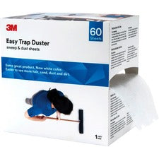 3M Easy Trap Duster System 6" Width - Fiber - White - 60/Box - 8 / Carton