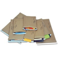 Jiffy Mailer Jiffy Padded Mailers Multipurpose - #1 - 7 1/4" Width x 12" Length - Flap - Natural Kraft, Satin Gold - Kraft - 100 / Carton