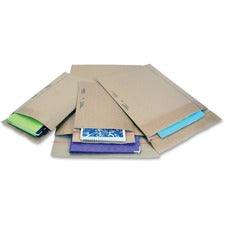 Jiffy Mailer Padded Self-seal Mailers Padded - 8 1/2" Width x 14 1/2" Length - Self-sealing - Natural - Kraft, Fiber - 100 / Carton