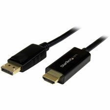 StarTech.com DisplayPort to HDMI Adapter Cable - 3 m (10 ft.) - 4K 30Hz 9.84 ft DisplayPort/HDMI Video Cable Adapter for Projector, Ultrabook, Monitor, Audio/Video Device, Notebook, Desktop Computer, TV, Workstation, Docking Station - First End: 1 x 20-pi