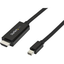 StarTech.com Mini DisplayPort to HDMI Adapter Cable - 3 m (10 ft.) - 4K 30Hz 9.84 ft HDMI/Mini DisplayPort Video Cable Adapter for Projector, Ultrabook, Audio/Video Device, Workstation, Notebook, MacBook, MacBook Air, Mac mini, Dock, Notebook - First End: