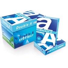 Double A Everyday Multipurpose Paper - White 96 Brightness - Letter - 8 1/2" x 11" - 20 lb Basis Weight - Smooth - White - 500 Sheets per Ream - 10 / Carton