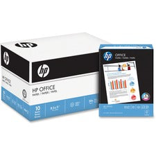 HP Office20 Paper - White 92 Brightness - Letter - 8 1/2" x 11" - 20 lb Basis Weight - Smear Resistant, Quick Drying, Acid-free - White - 500 Sheets per Ream - 400 / Pallet