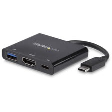 StarTech.com Docking Station for Notebook, Projector, Monitor - USB Type C - 1 Displays Supported - 4K - 4096 x 2160, 3840 x 2160 - 1 x USB Type-A Ports - USB Type-A - USB Type-C - 1 x HDMI Ports - HDMI - Black - Wired - Windows, macOS