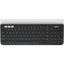 Logitech K780 Multi-Device Wireless Keyboard Wireless Connectivity - Bluetooth - 33 ft - 2.40 GHz - USB Interface - Home, Search, Back, App Switch, Easy-Switch, On/Off Switch Hot Key(s) - ChromeOS - English, French - QWERTY Layout - Tablet, Computer - Mac