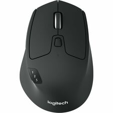 Logitech M720 Triathlon Mouse Optical - Wireless - 32.81 ft - Bluetooth/Radio Frequency - 2.40 GHz - Black - USB - 1000 dpi - Tilt Wheel - 8 Button(s) - Right-handed - 1 x AA Battery Supported - 1 Each