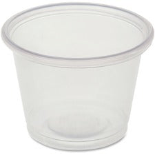 Genuine Joe 1 oz Portion Cups 1 fl oz - Clear - Polystyrene - Beverage, Sauce - 50/Bag - 50 / Carton