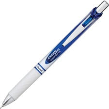 EnerGel EnerGel Pearl Retractable Liquid Gel Pen 0.7 mm Needle Pen Point - Refillable - Retractable - Blue Ink - Gel-based - Pearl White Barrel - Metal Tip - 1 Each