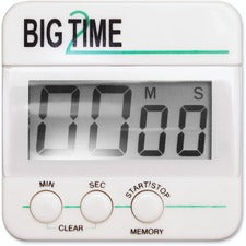 Ashley Big Time Digital Timer Desktop - For Sports - White, Black