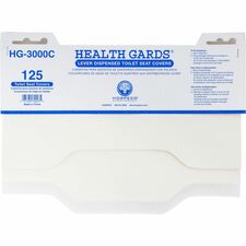 Impact Lever Dispensed Seat Covers Quarter-fold - White - Paper - 125 / Pack