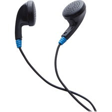 Verbatim Earphone Stereo - Mini-phone (3.5mm) - Wired - Earbud - Binaural - Black - 1 Each