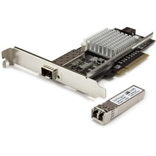 StarTech.com 1-Port 10G SFP+ Fiber Optic Network Card - PCIe - Intel Chip - MM PCI Express x8 - 20 Gbit/s Data Transfer Rate - Intel 82599 - 1 Port(s) - Optical Fiber - Multi-mode - 10GBase-SR - SFP+ - Plug-in Card