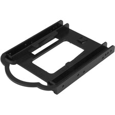 StarTech.com Drive Bay Adapter for 3.5" SATA/600, Serial Attached SCSI (SAS), U.2 Internal - Black 1 x HDD Supported - 1 x SSD Supported - 1 x Total Bay - 1 x 2.5" Bay - Plastic