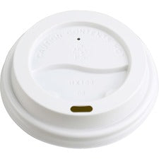 Genuine Joe Raised Siphole Hot Cup Lids Round - White - 50/Pack - 20 / Carton