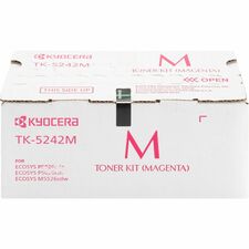 Kyocera TK-5242M Original Laser Toner Cartridge - Magenta - 1 Each 3000 Pages