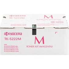 Kyocera TK-5222M Original Standard Yield Laser Toner Cartridge - Magenta - 1 Each 1200 Pages