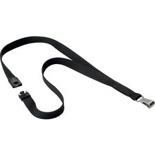 DURABLE Premium Textile Lanyard Black - 10 / Box