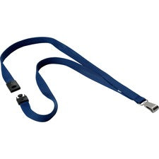 DURABLE Premium Textile Lanyard Blue - 10 / Box