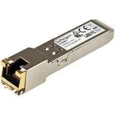 StarTech.com HP JD089B Compatible SFP Transceiver Module - 10/100/1000BASE-TX For Data Networking, Optical Network - 1 x RJ-45 10/100/1000Base-T Network LAN - Twisted Pair1.25 Gigabit Ethernet - 10/100/1000Base-T - Hot-pluggable, Hot-swappable - 1 Each