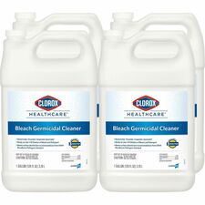 Clorox Healthcare Bleach Germicidal Cleaner Refill Concentrate - 128 fl oz (4 quart) - Refillable, Disinfectant, Fast Acting, Cleanse, Anti-corrosive, Versatile, Antibacterial - White - 4 / Carton