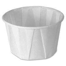 Solo 2 oz Squat Treated Paper Souffle Portion Cups 2 fl oz - White, Aqua - Hot Drink, Cold Drink - 250/Pack - 20 / Carton