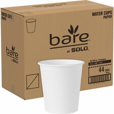 Solo 3 oz Treated Paper Water Cups 3 fl oz - White - Paper - Water - 100/Pack - 50 / Carton