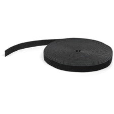 StarTech.com Hook-and-Loop Cable Tie - 50 ft. Bulk Roll Tie Strap - Black - 50 ft Length - Fabric - 1 Each