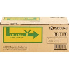 Kyocera TK-5162Y Original Laser Toner Cartridge - Yellow - 1 Each 12000 Pages