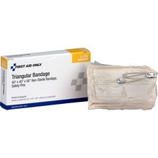 First Aid Only 40" Triangular Bandage 4" Width x 2.25" Length - Off White - 1 Each
